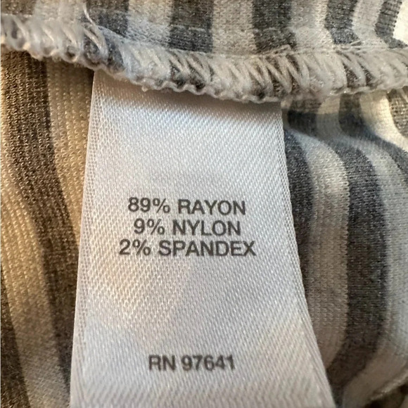 J Jill Size Medium Striped grey &‎ white Boat Neck Dress - Picture 5 of 6